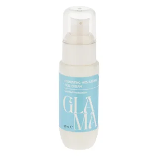 کرم آبرسان صورت گلاما مدل Hyaluronic Acid مناسب برای انواع پوست حجم 50 میلیلیتر