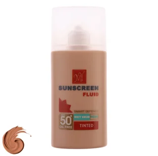 فلوئید ضد آفتاب رنگی مای SPF 50 مدل Smart Defense مناسب انواع پوست حجم 50 میلی لیتر